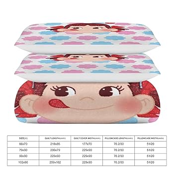 【ペコちゃんポコちゃん】シビラ　カラダス　掛カバー　3枚 枕カバー　3枚 Amazon｜ペコちゃん 布団カバー 3点セット シングル シングル 枕